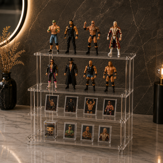 Gold Standard Summit™ Acrylic Display Riser – 4 Tier