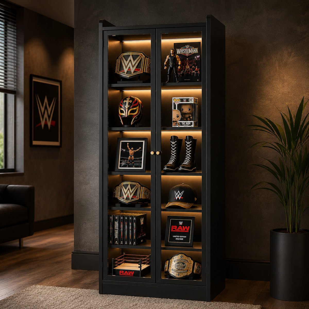 Gold Standard Elite LED Collector Cabinet