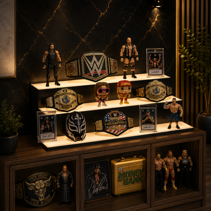 Gold Standard Signature 30" Triple-Tier LED Display Shelf