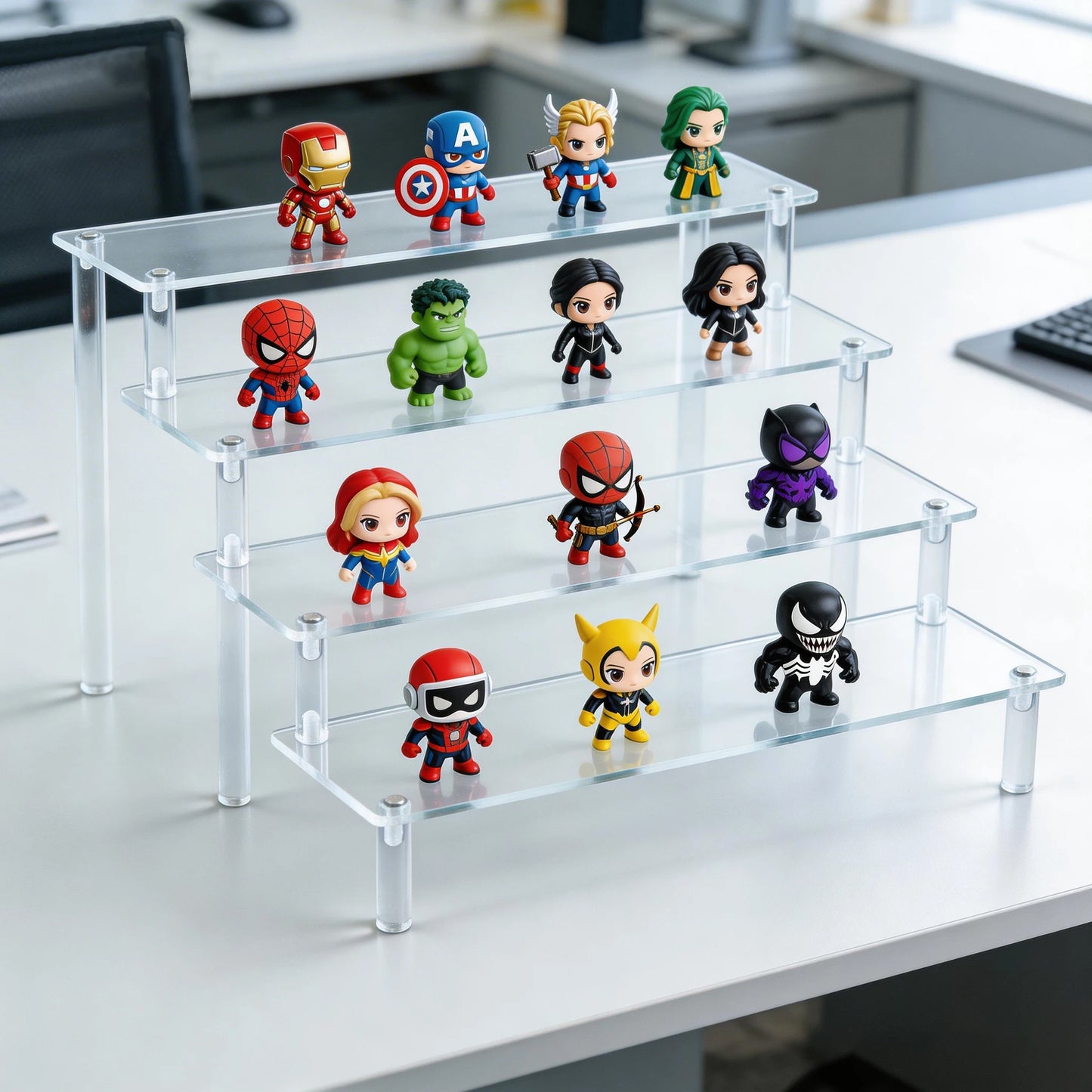 Gold Standard Summit™ Acrylic Display Riser – 4 Tier