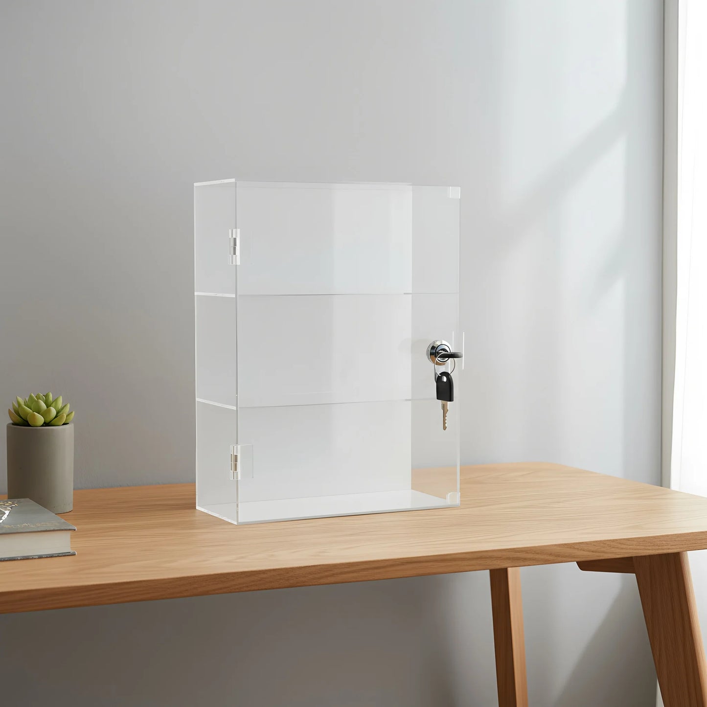 Prestige Series Locking Acrylic Display Cabinet – Compact