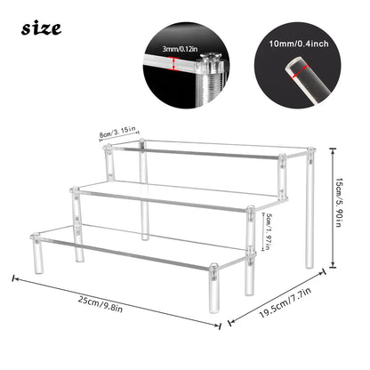 Gold Standard Summit™ Acrylic Display Riser – 4 Tier