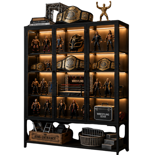 Prestige Series Iron LED Display Cabinet