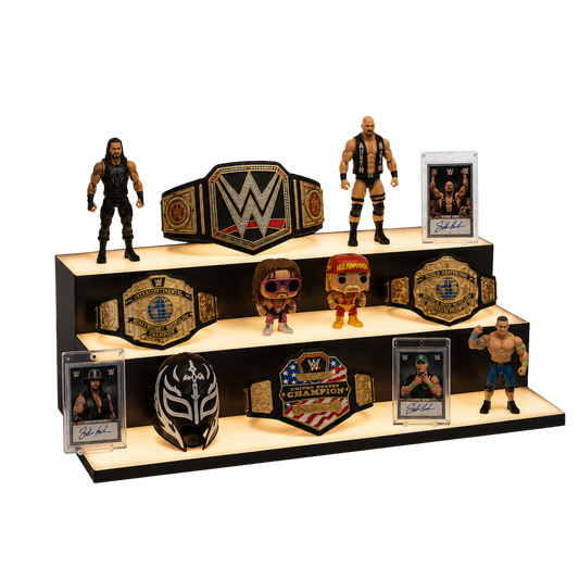Gold Standard Signature 30" Triple-Tier LED Display Shelf